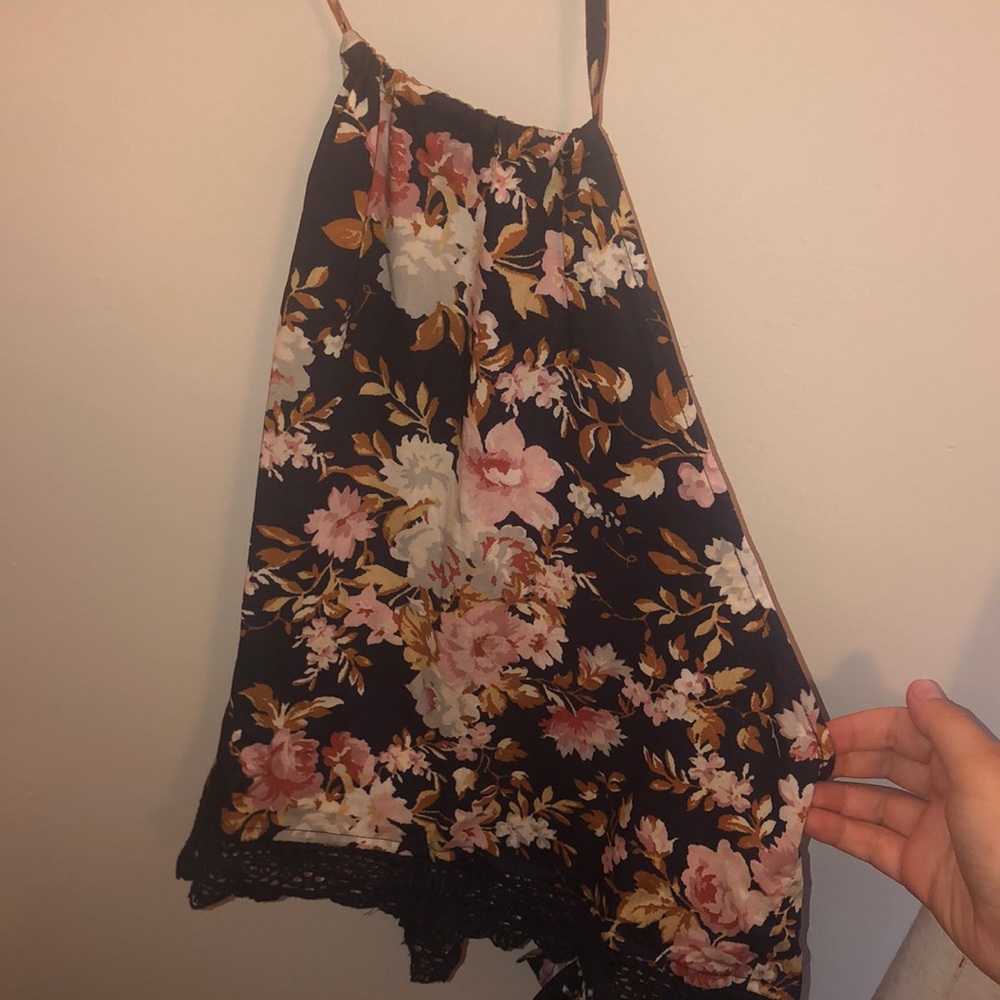 Floral halter top